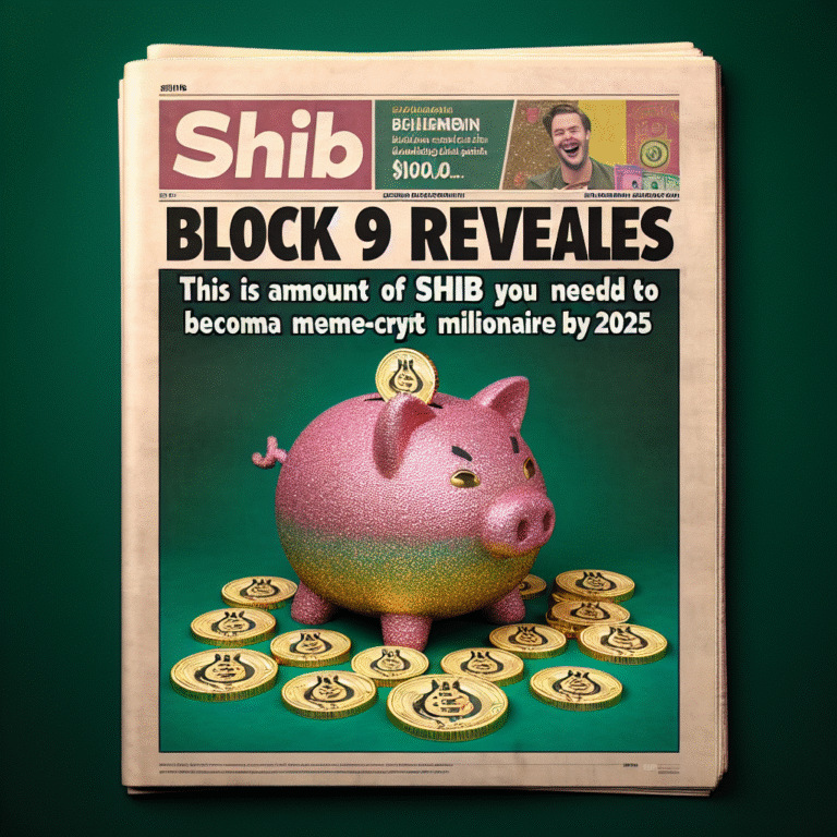 Block 9 onthult Dit is het aantal SHIB dat je nodig hebt om tegen 2025 een meme cryptomiljonair te worden