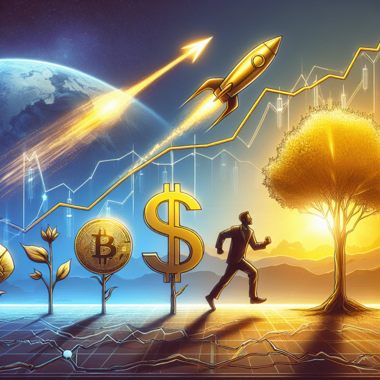 Crypto stijgt door zwakkere dollar goud blijft stijgen terwijl aandelen zwak openen