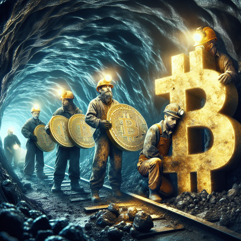 Extreme Omslag Mijnwerkers Houden Bitcoin Vast