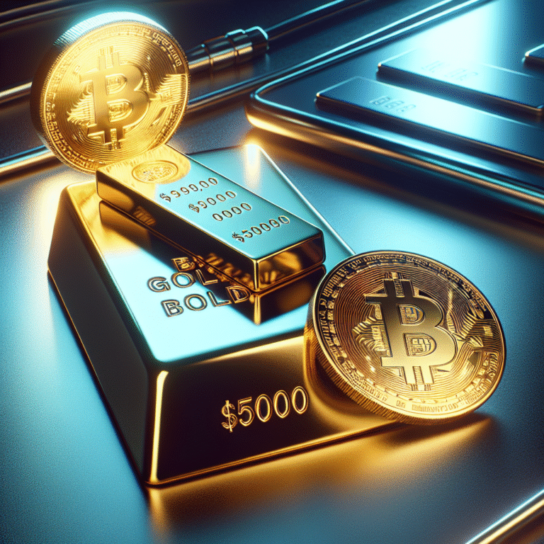 Wat betekent een prijs van 5.000 voor goud voor de waarde van Bitcoin