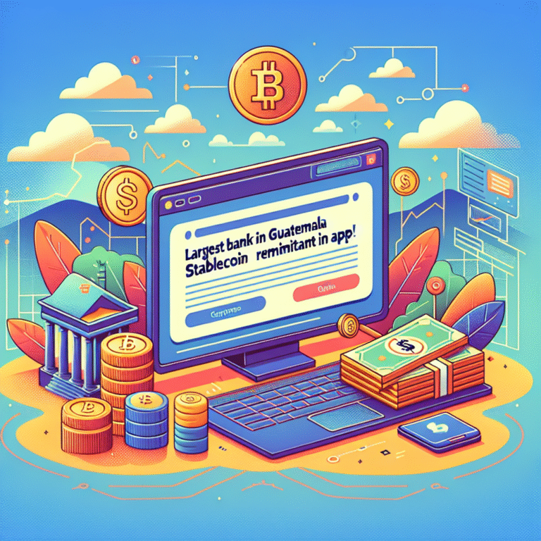grootste bank van guatemala introduceert stablecoin remittance in app