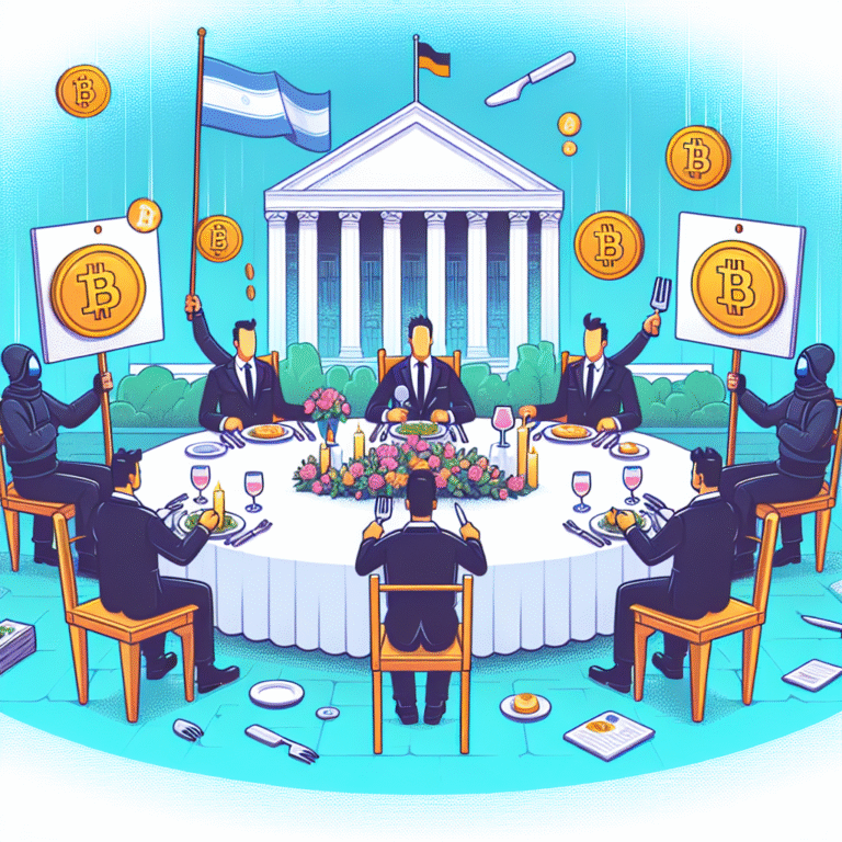 protesten tegen crypto corruptie tijdens diner van trumps meme coin