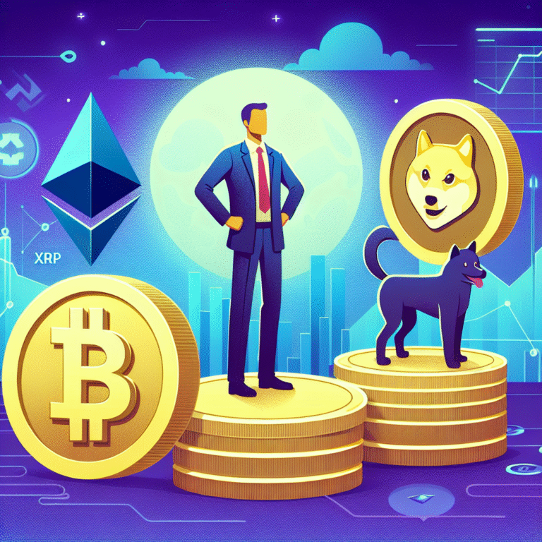 ethereum aan de top xrp op het spel dogecoin onder druk