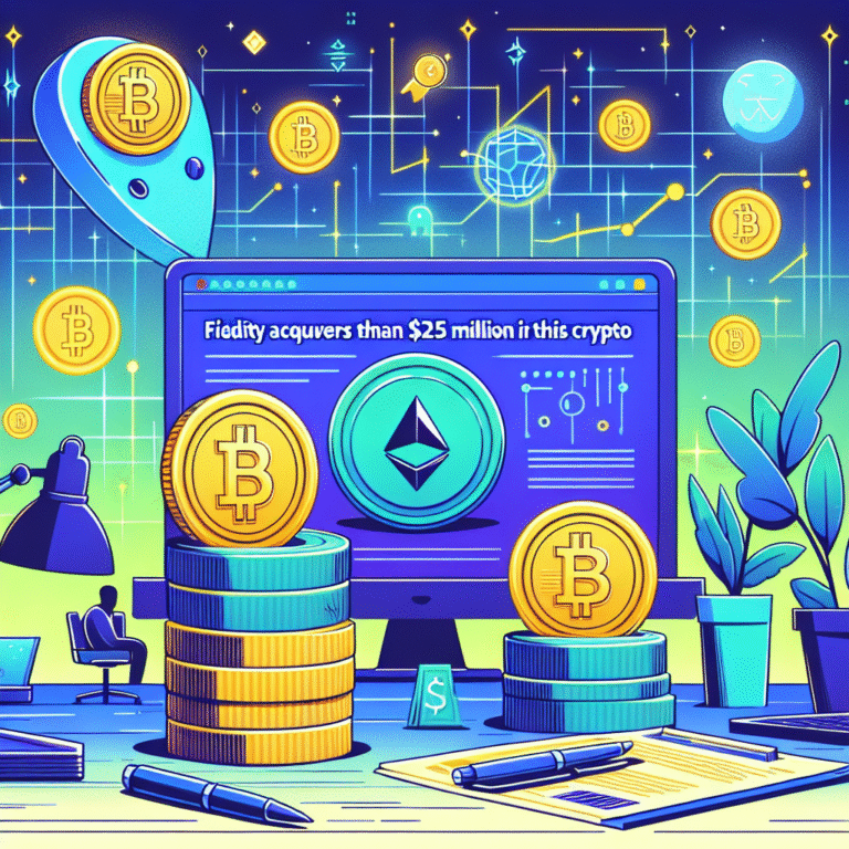 fidelity verwerft meer dan 25 miljoen in deze crypto
