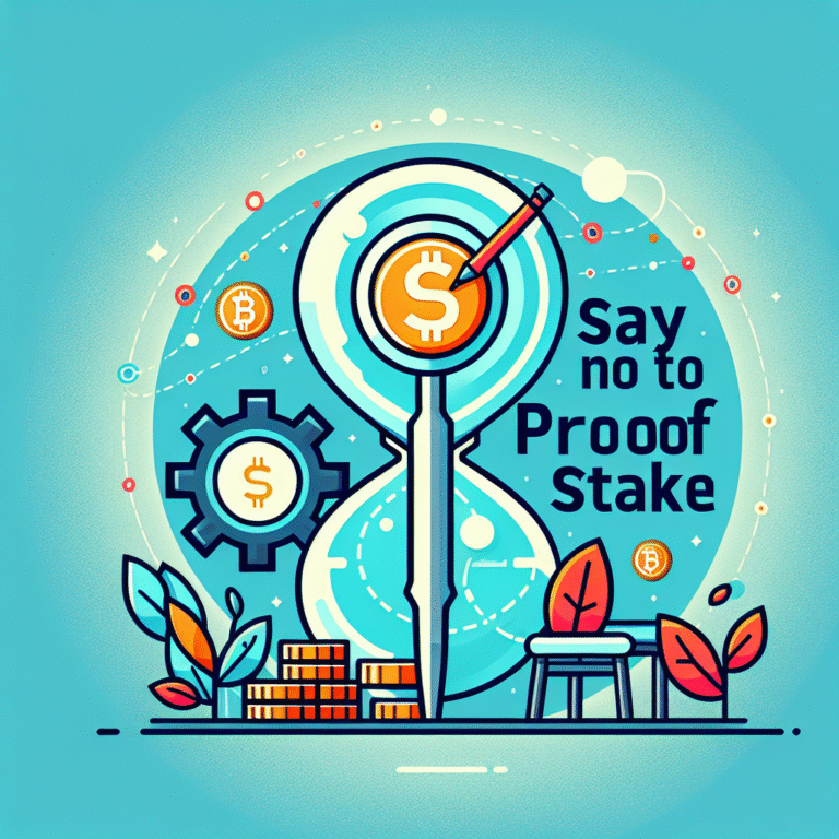 zeg nee tegen proof of stake tijd voor verandering