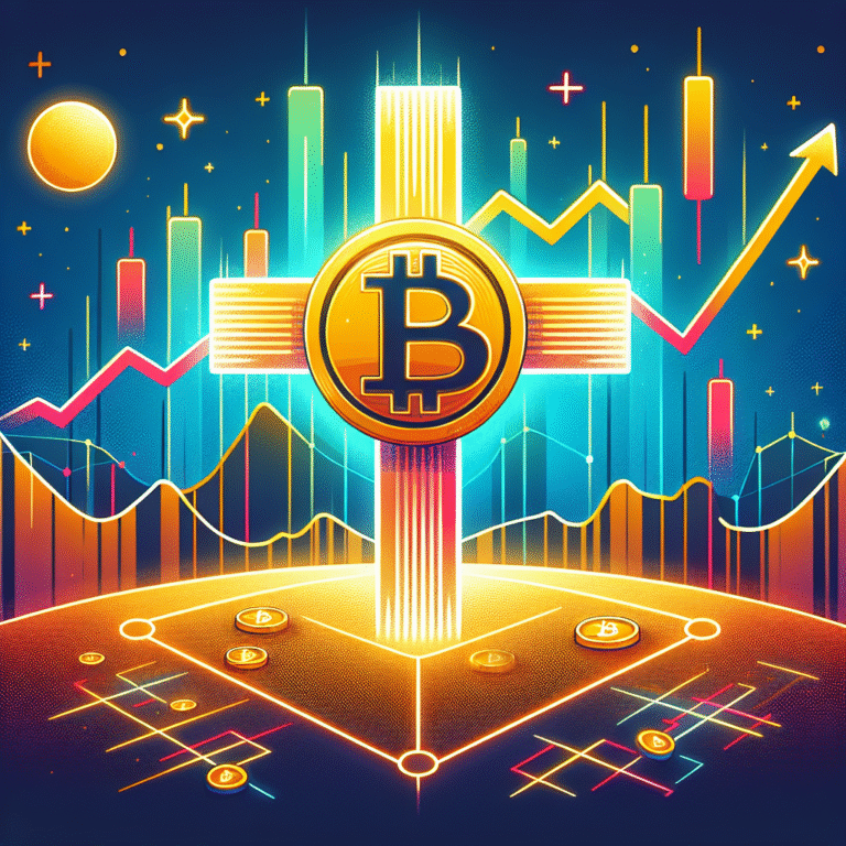 bitcoin koers nabij gouden kruis voor mogelijke all time high