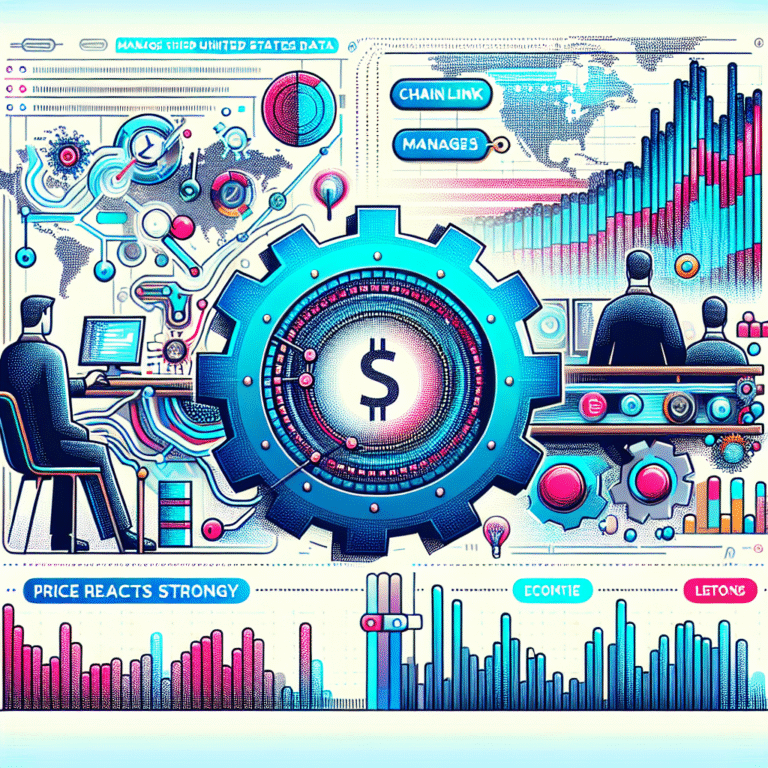 chainlink beheert economische gegevens van de verenigde staten prijs reacteert sterk