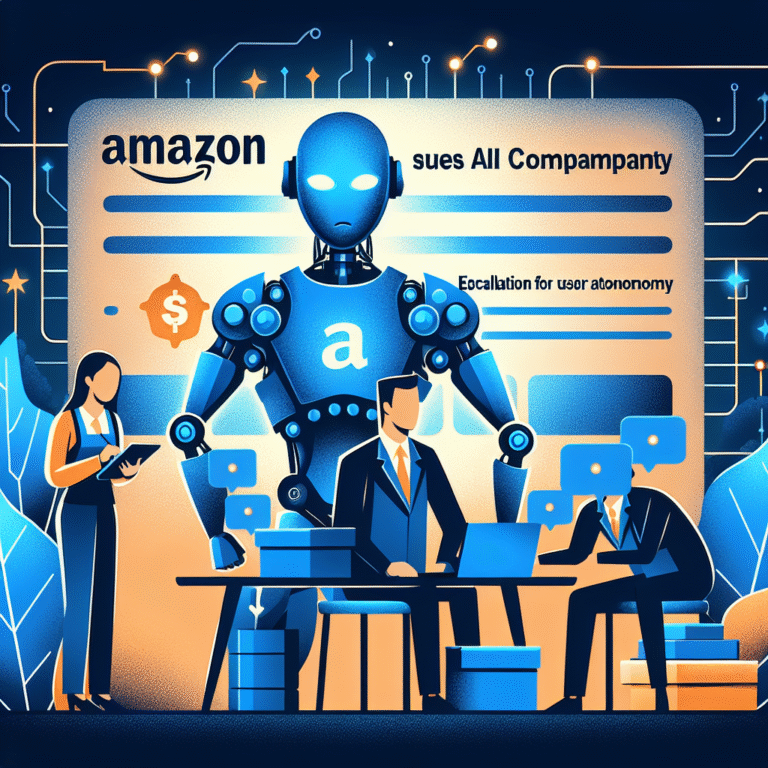 amazon klaagt ai bedrijf aan escalatie in strijd voor gebruikersautonomie