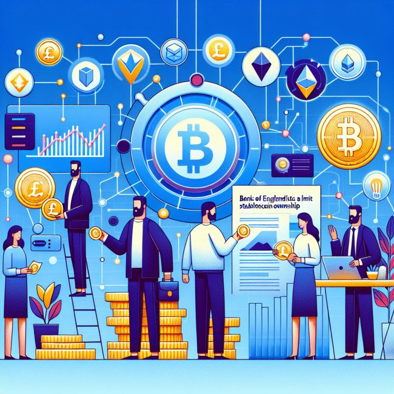bank of england stelt limiet van 20 000 in op retail stablecoin bezit
