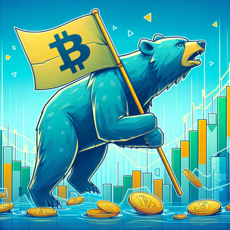 bitcoin bear flag dreigt de cryptomunt af te zakken naar nieuwe dieptepunten