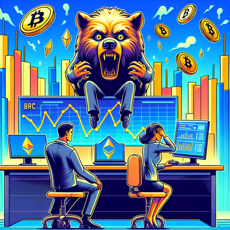 bitcoin en ether in nervositeit cryptomarkt reflecteert onzekere investeerderssentimenten