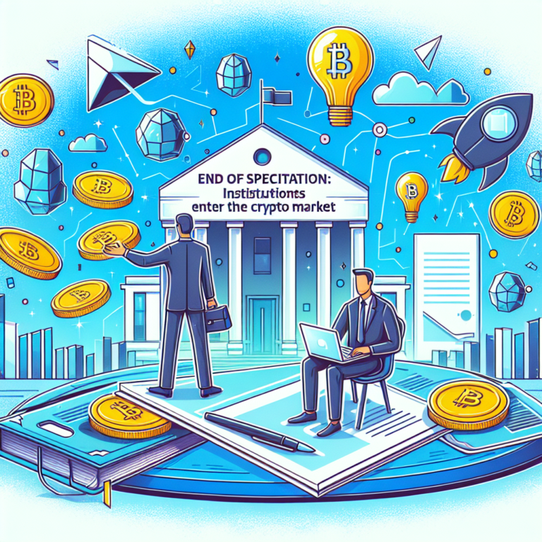 einde van speculatie instellingen betreden de crypto markt