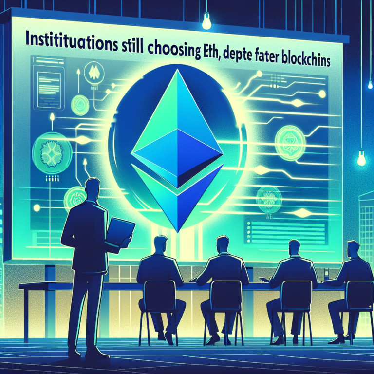 instituten kiezen nog altijd voor eth ondanks snellere blockchains