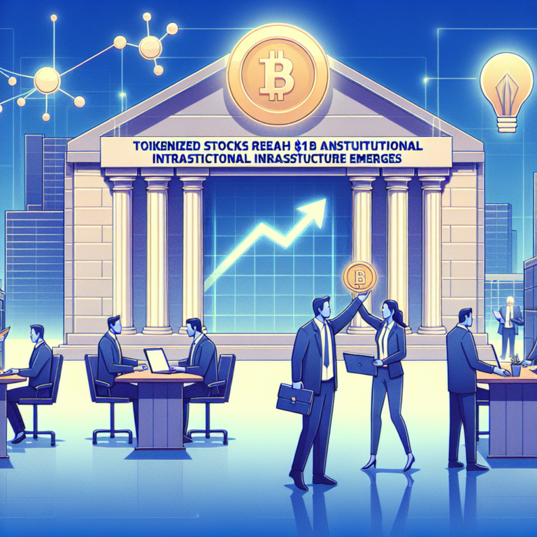 tokenized aandelen bereiken 1b terwijl institutionele infrastructuur ontstaat