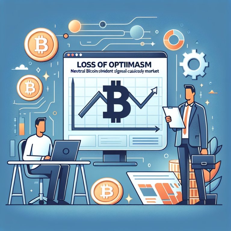 verlies van optimisme neutrale bitcoin sentiment signaleert voorzichtige markt