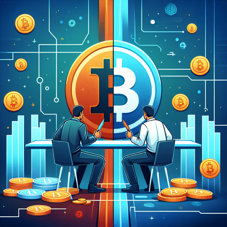 bitcoin markt verdeelt wie koopt en verkoopt te midden van de conflict