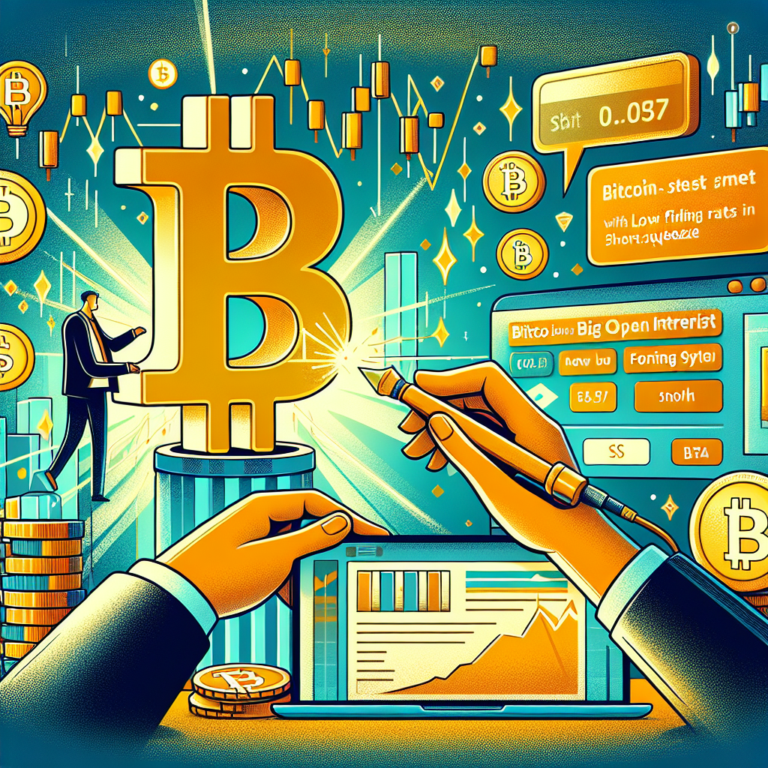 bitcoin toont grote open interest met lage funding rates voor nieuwe short squeeze