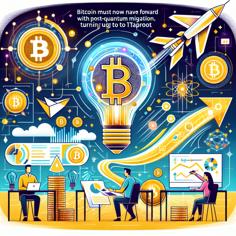 bitcoin moet nu vooruit met post quantum migratie wendend aan taproot