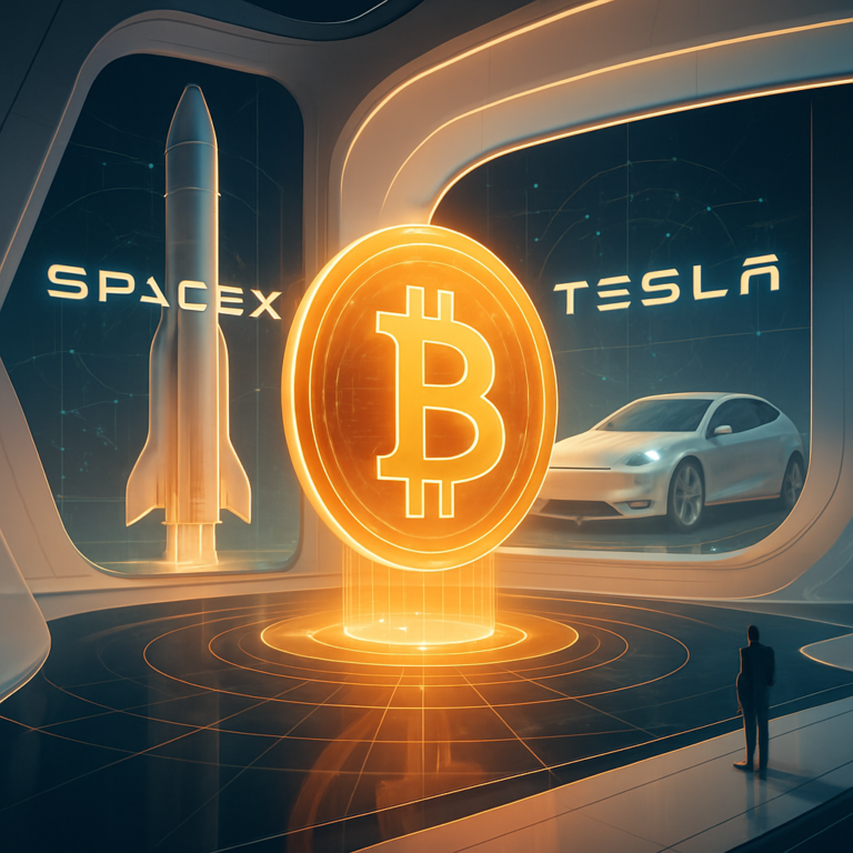 hoeveel bitcoin elon musk beheert bij fusie van spacex en tesla