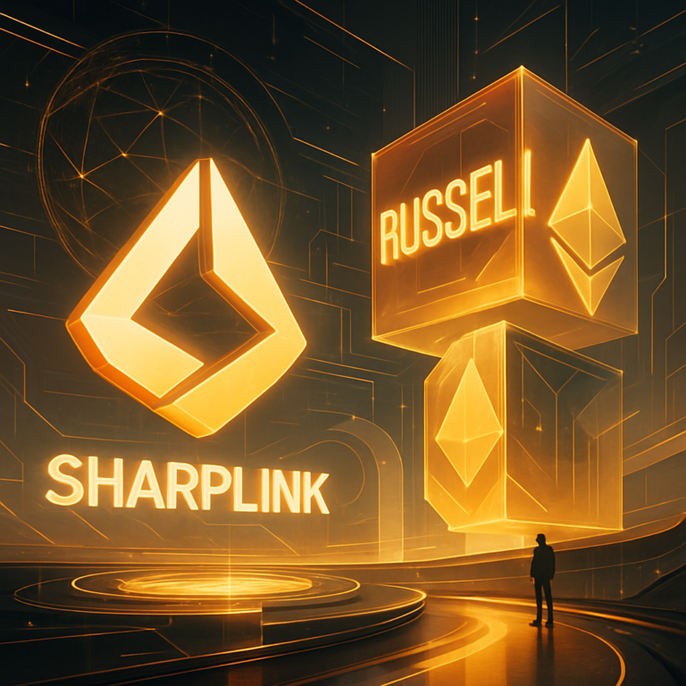 sharplink ondersteund door joe lubin voegt zich bij russell indexen
