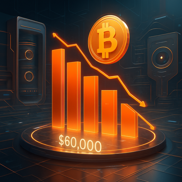 bitcoin op cruciaal keerpunt dreiging van ondersteuning op 60 000 door toenemende verkoopdruk