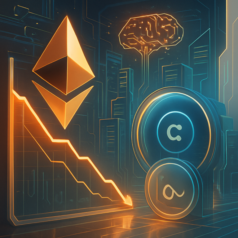 ethereum daalt 1 terwijl index verliest aan waarde