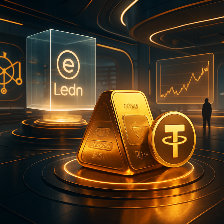 ledn voegt tether gold als onderpand toe voor lening met tokenized goud