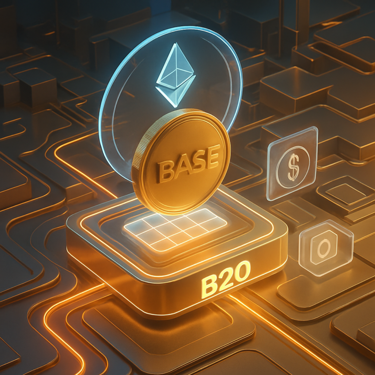 ethereums base netwerk lanceert b20 tokenstandaard voor stabiele munten en tokenized activa