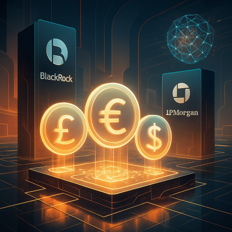 blackrock en jpmorgan lanceren tokenized geldmarktfondsen een revolutie in financiele transacties