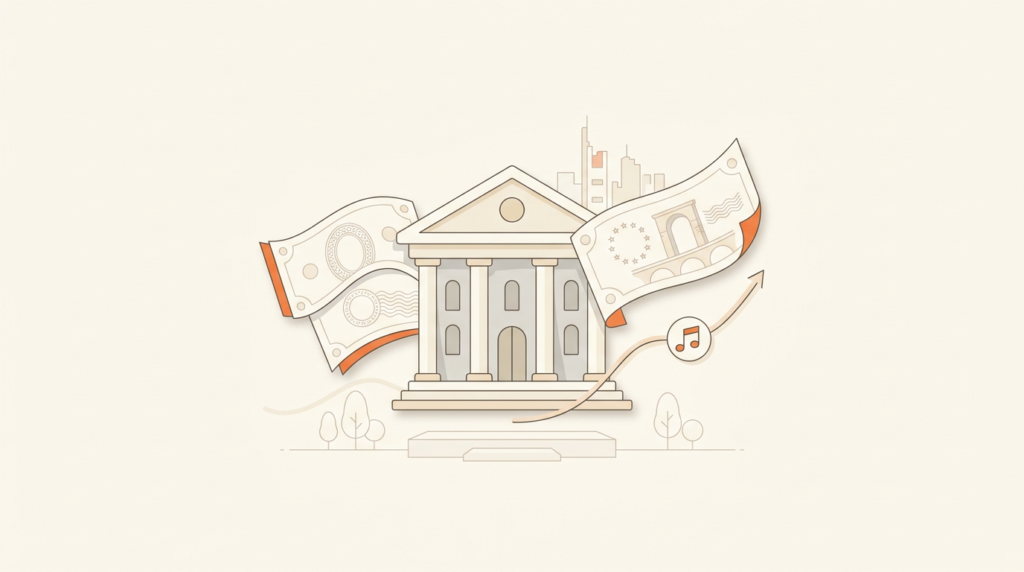 ECB Toont Tien Ontwerpen Toekomstige Eurobiljetten Op Openluchtconcert
