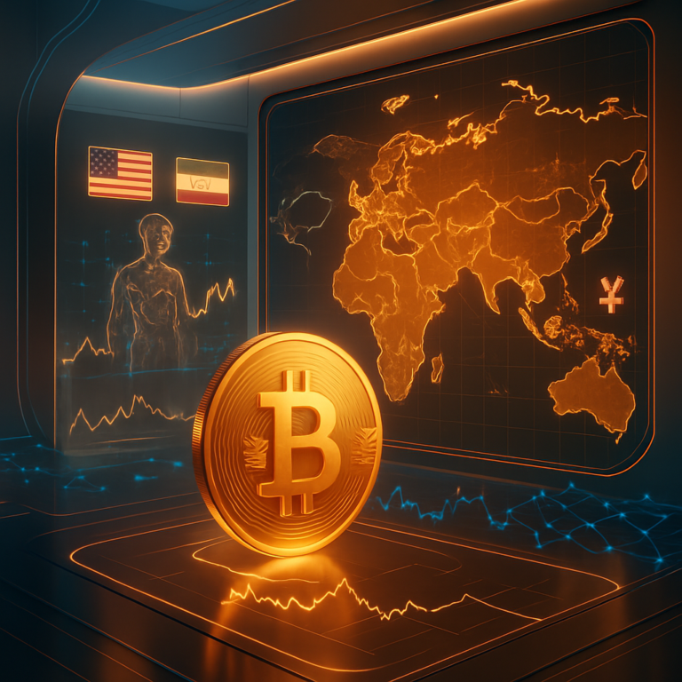 geopolitieke spanning drukt bitcoin invloed van vs iran situatie en verzwakte japanse yen