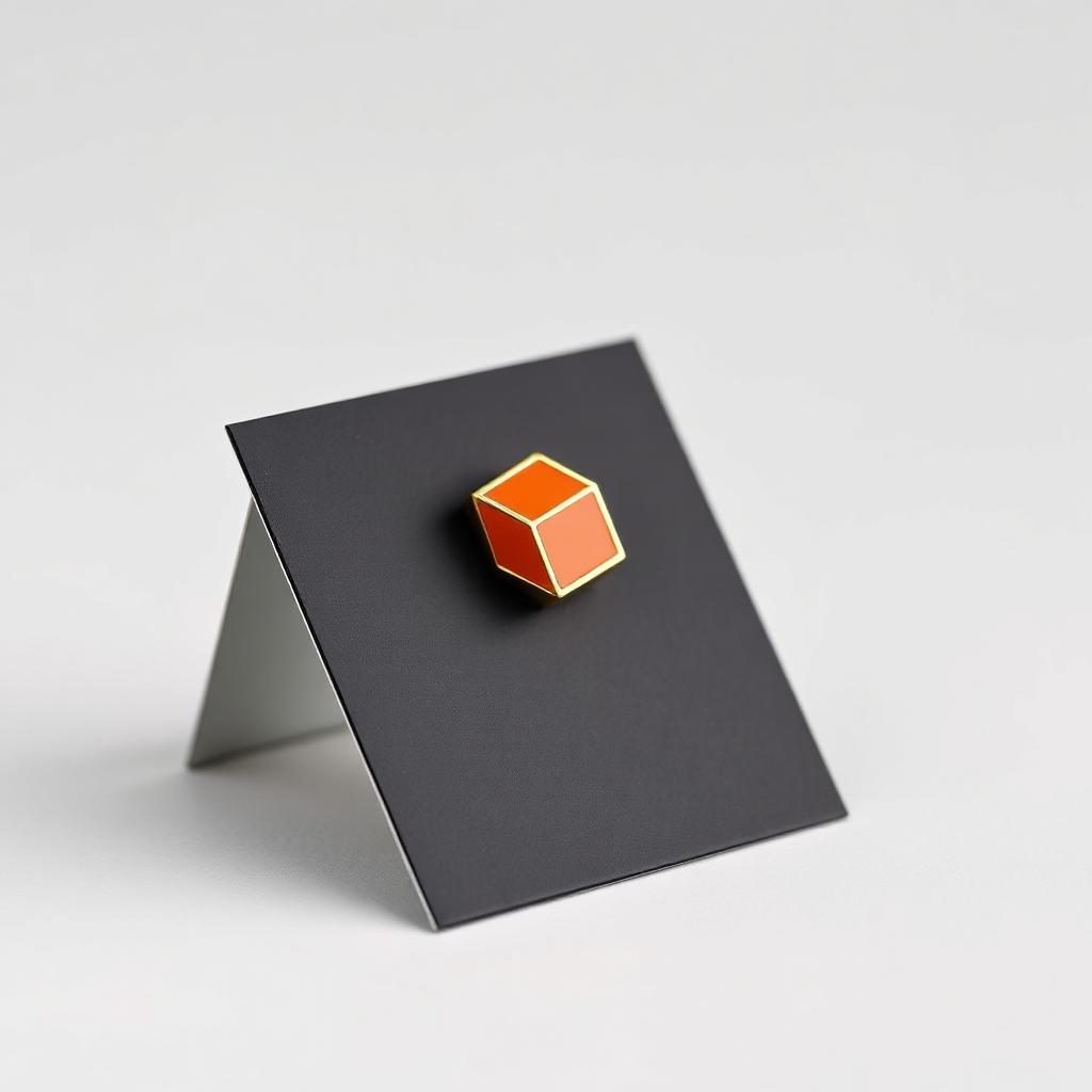 Block #9 enamel pin