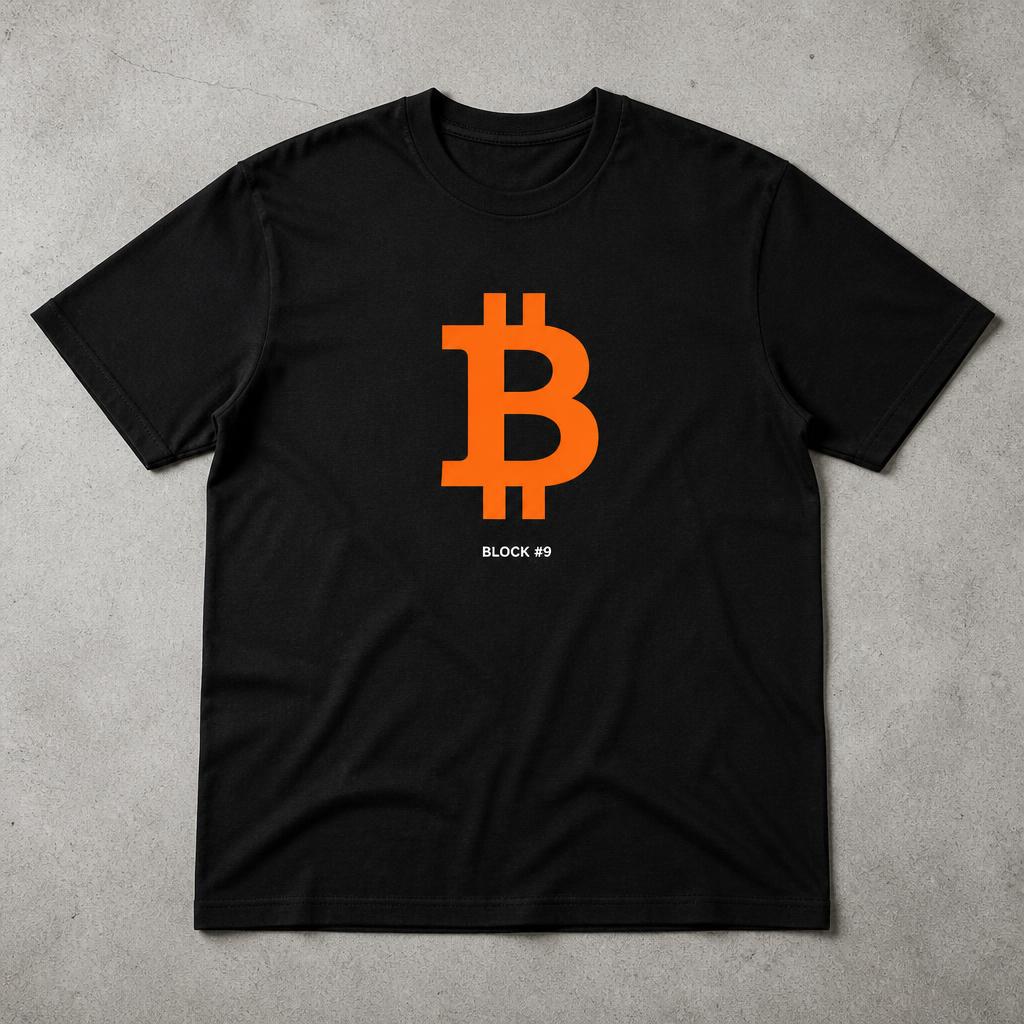 Block #9 Bitcoin T-shirt
